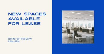 New spaces for lease Cover